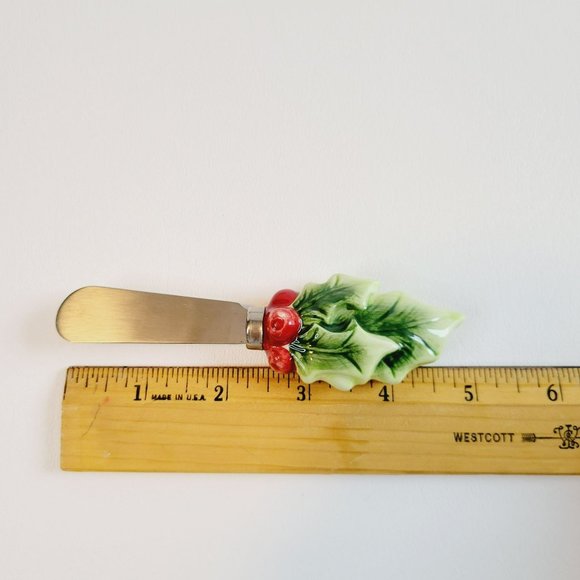 Fitz & Floyd Dear Santa Snack Plate & Spreader, 2009 Christmas Bring Me A Puppy - Picture 12 of 13